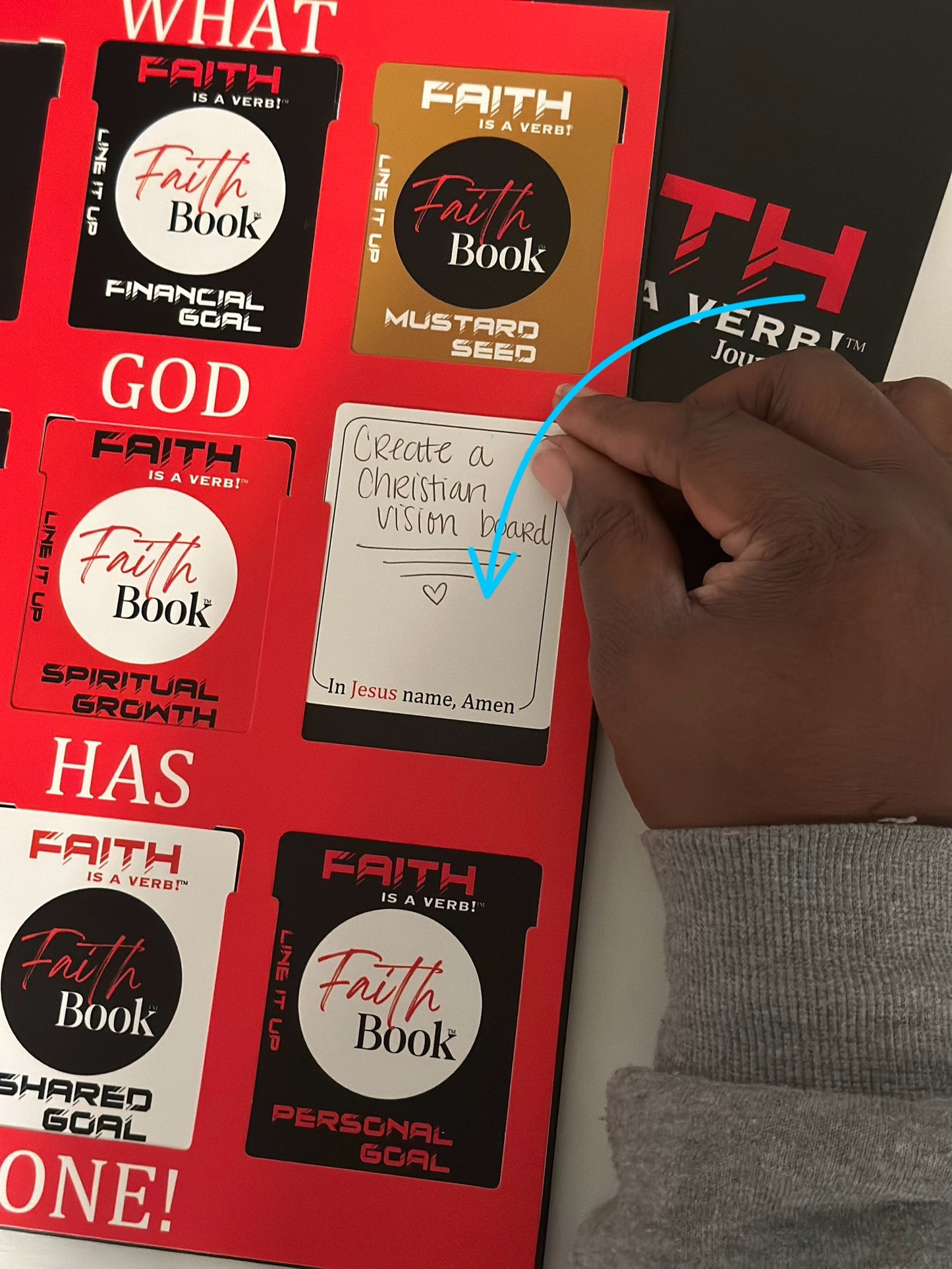 Faithbook - A Godly Vision Board Kit for Guidance and Inspiration with Biblical Principles