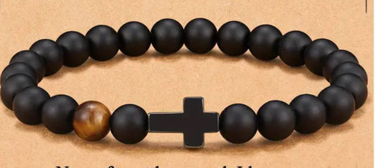 Beaded Cross Bracelet